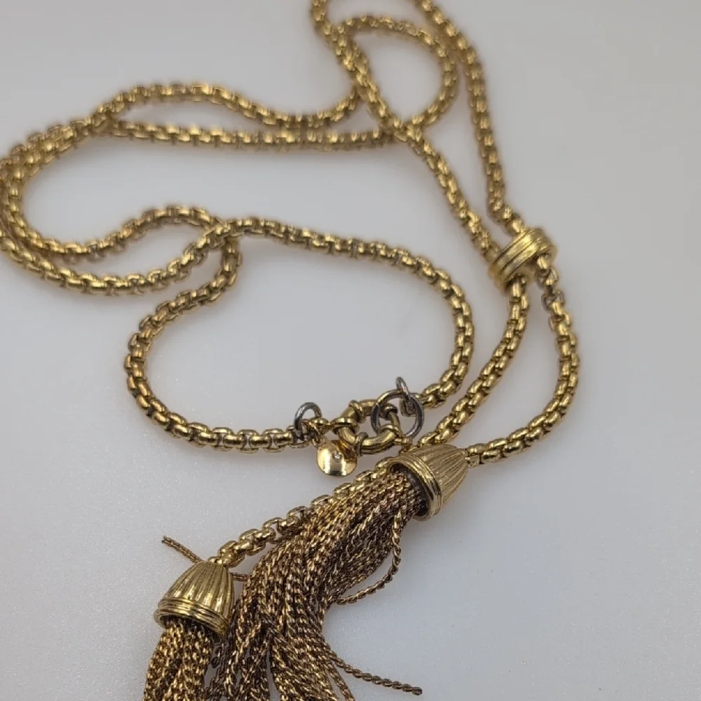 J. Crew Gold Tassel Necklace L15